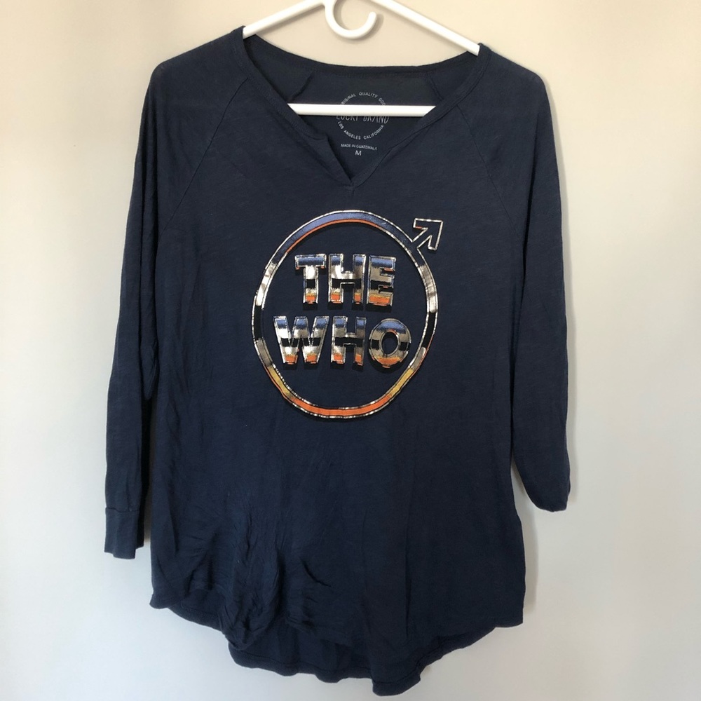 Lucky Brand The Who  band ling sleeve t-shirt M